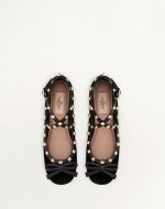 ROCKSTUD VELVET BALLERINA - Image 4